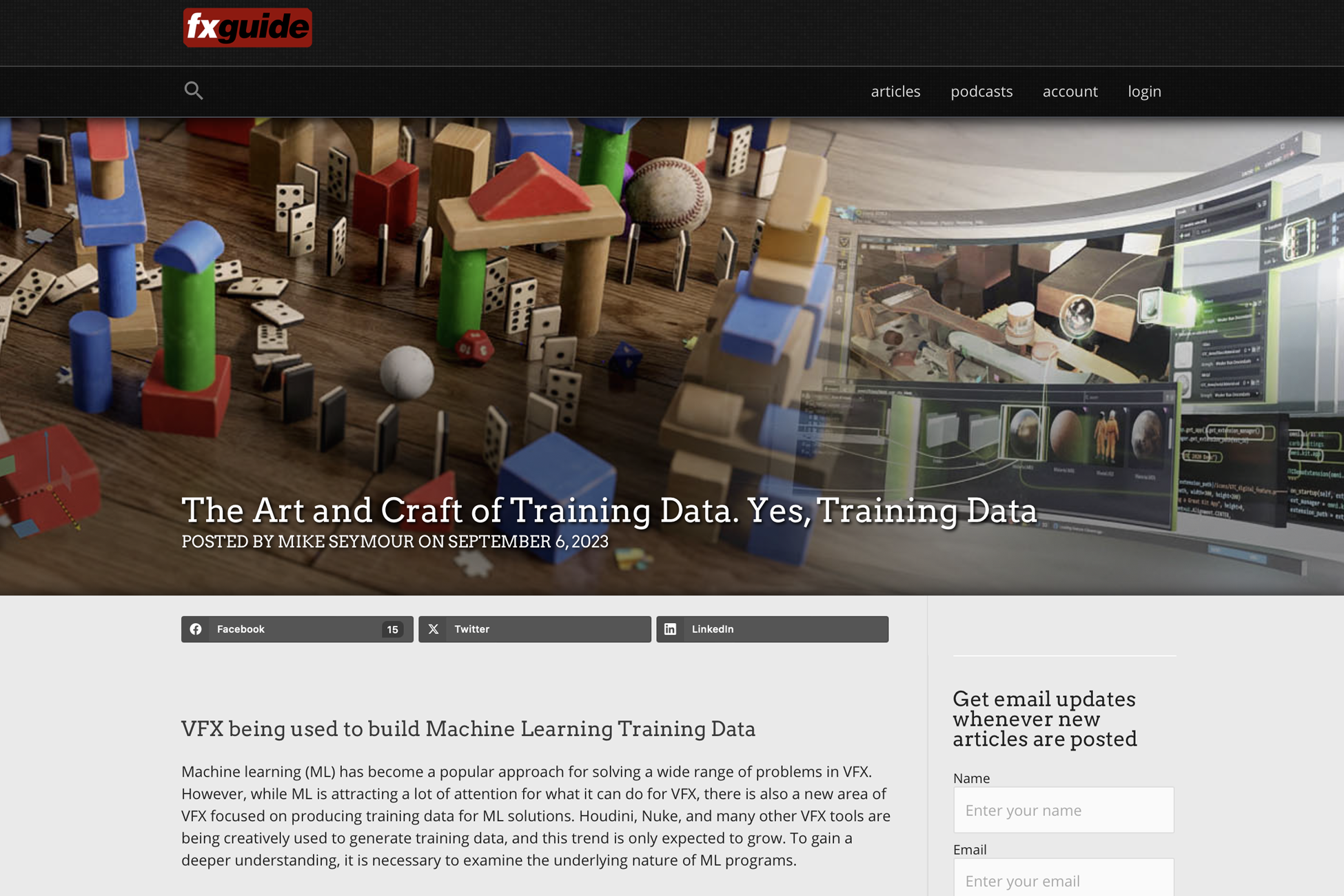 The Art and Craft of Training Data. Yes, Training Data