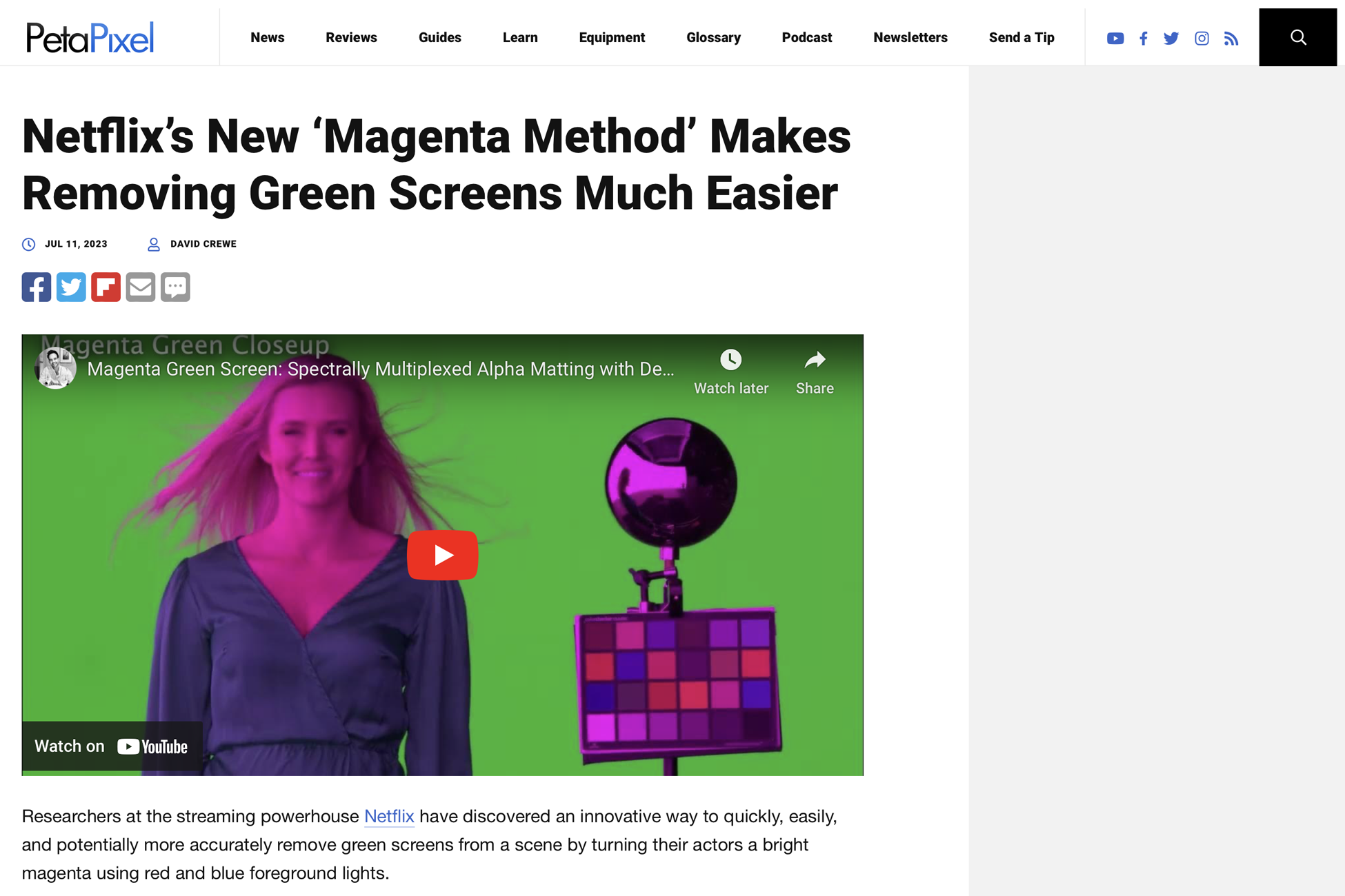 Netflix’s New ‘Magenta Method’ Makes Removing Green Screens Much Easier